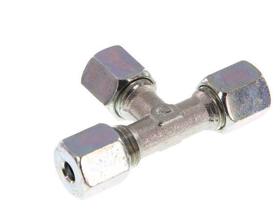 6S Verzinkt Stalen T-stuk Snijring 630 Bar DIN 2353