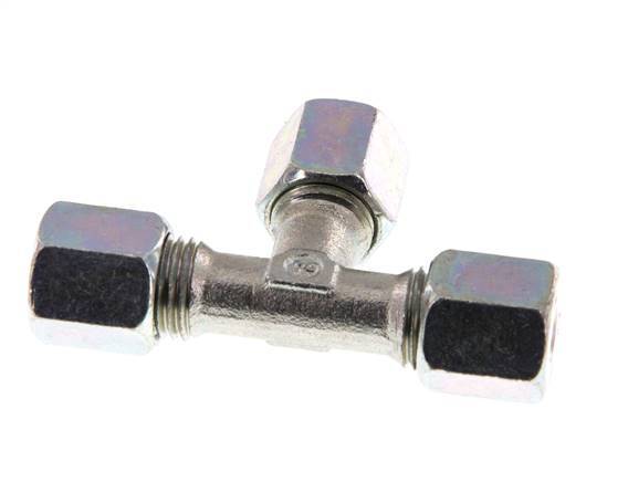 6S Verzinkt Stalen T-stuk Snijring 630 Bar DIN 2353