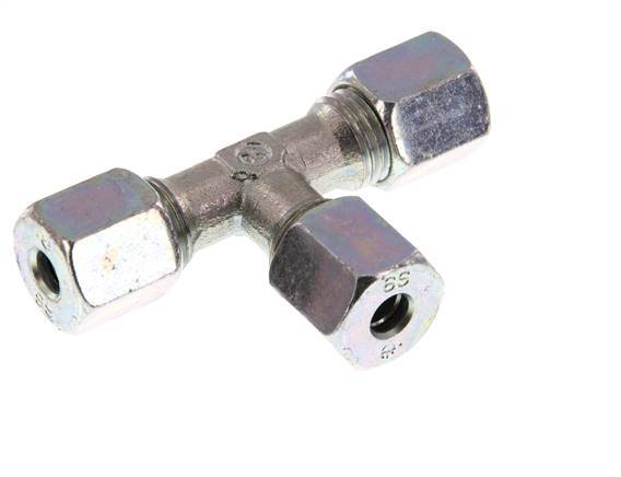 6S Verzinkt Stalen T-stuk Snijring 630 Bar DIN 2353