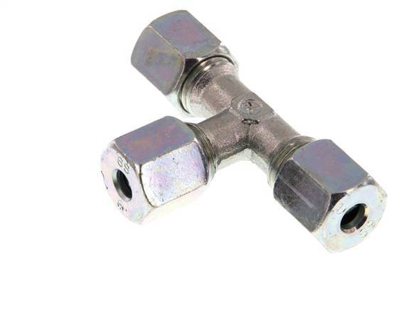 6S Verzinkt Stalen T-stuk Snijring 630 Bar DIN 2353