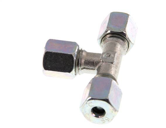 6S Verzinkt Stalen T-stuk Snijring 630 Bar DIN 2353