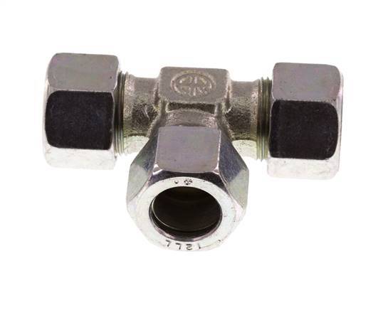12LL Verzinkt Stalen T-stuk Snijring 100 Bar DIN 2353