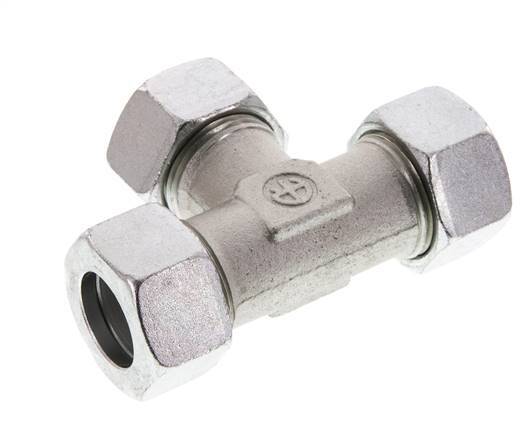 22L Verzinkt Stalen T-stuk Snijring 160 Bar DIN 2353