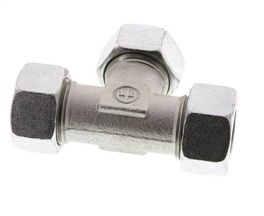 22L Verzinkt Stalen T-stuk Snijring 160 Bar DIN 2353