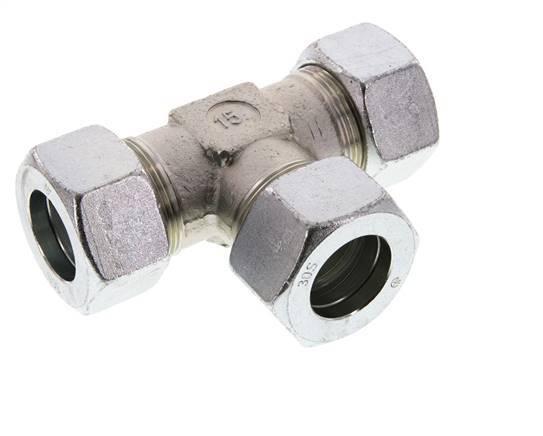 30S Verzinkt Stalen T-stuk Snijring 400 Bar DIN 2353