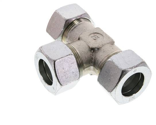 30S Verzinkt Stalen T-stuk Snijring 400 Bar DIN 2353