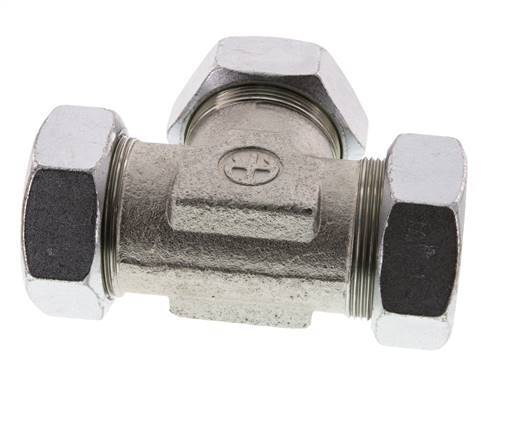 42L Verzinkt Stalen T-stuk Snijring 160 Bar DIN 2353