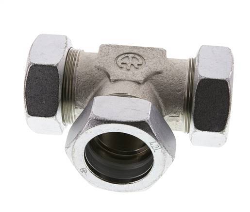 42L Verzinkt Stalen T-stuk Snijring 160 Bar DIN 2353