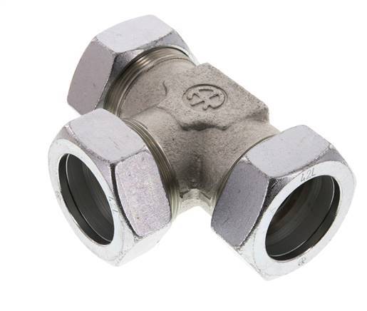 42L Verzinkt Stalen T-stuk Snijring 160 Bar DIN 2353