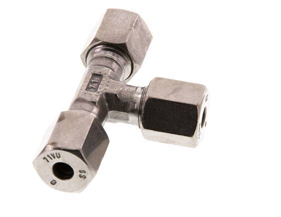 6S RVS T-stuk Snijring 630 Bar DIN 2353