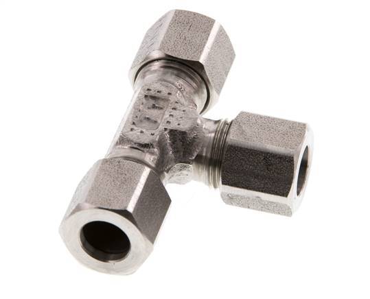 8LL RVS T-stuk Snijring 100 Bar DIN 2353