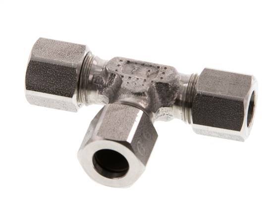 8LL RVS T-stuk Snijring 100 Bar DIN 2353