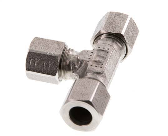 8LL RVS T-stuk Snijring 100 Bar DIN 2353