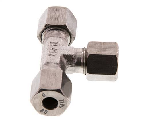 8S RVS T-stuk Snijring 630 Bar DIN 2353