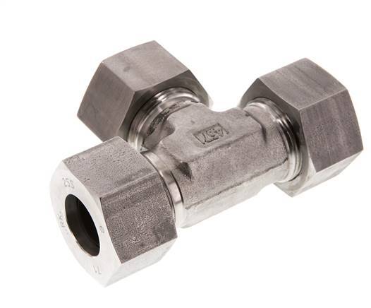 25S RVS T-stuk Snijring 400 Bar DIN 2353