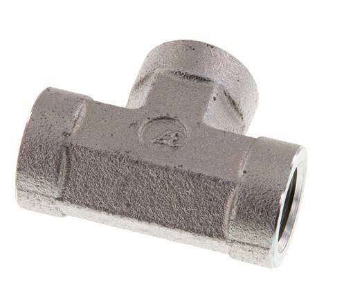 G 3/8'' Verzinkt Stalen T-stuk 250 Bar - Hydrauliek