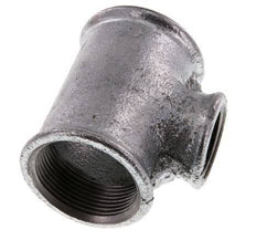 Rp 1 1/2'' x Rp 1'' Verzinkt Gietijzeren T-stuk 25 Bar