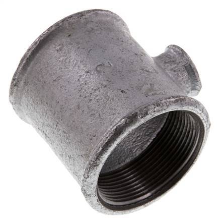 Rp 2'' x Rp 1/2'' Verzinkt Gietijzeren T-stuk 25 Bar