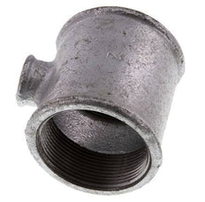 Rp 2'' x Rp 1/2'' Verzinkt Gietijzeren T-stuk 25 Bar