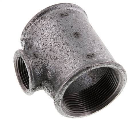 Rp 2'' x Rp 1'' Verzinkt Gietijzeren T-stuk 25 Bar