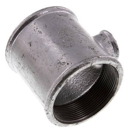 Rp 2 1/2'' x Rp 3/4'' Verzinkt Gietijzeren T-stuk 25 Bar