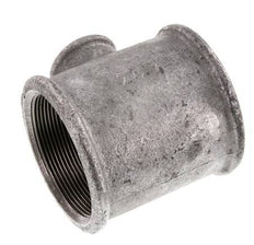Rp 2 1/2'' x Rp 1'' Verzinkt Gietijzeren T-stuk 25 Bar