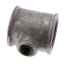 Rp 2 1/2'' x Rp 1'' Verzinkt Gietijzeren T-stuk 25 Bar