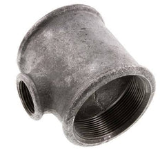 Rp 2 1/2'' x Rp 1'' Verzinkt Gietijzeren T-stuk 25 Bar