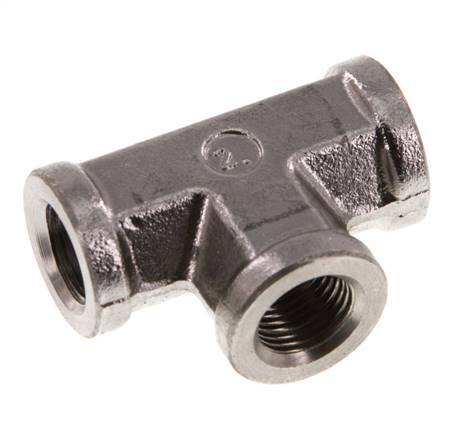 G 1/8'' RVS T-stuk 350 Bar - Hydrauliek