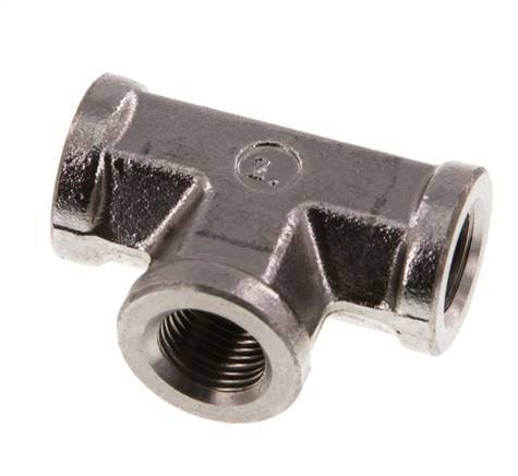 G 1/8'' RVS T-stuk 350 Bar - Hydrauliek