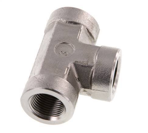G 3/8'' RVS T-stuk 250 Bar - Hydrauliek