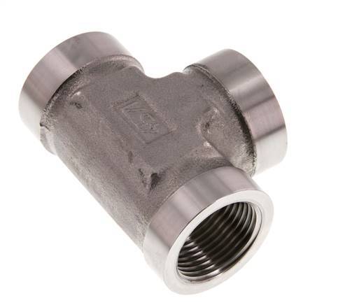 G 1'' RVS T-stuk 160 Bar - Hydrauliek