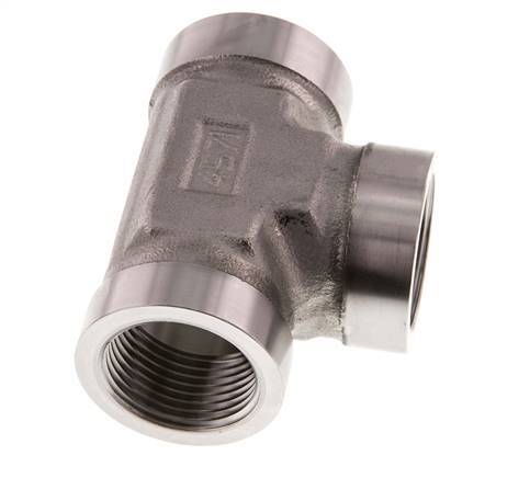 G 1'' RVS T-stuk 160 Bar - Hydrauliek