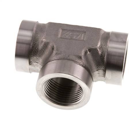 G 1'' RVS T-stuk 160 Bar - Hydrauliek