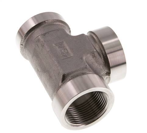 G 1 1/4'' RVS T-stuk 160 Bar - Hydrauliek