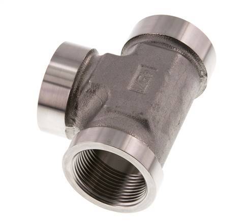 G 1 1/4'' RVS T-stuk 160 Bar - Hydrauliek