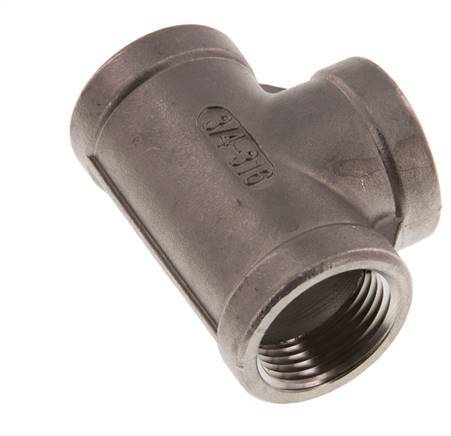 3/4'' NPT RVS T-stuk 16 Bar