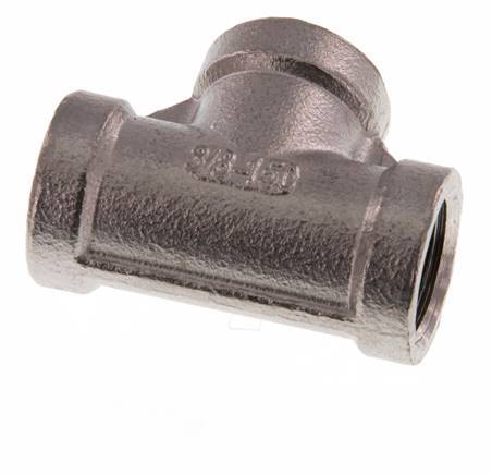 Rp 3/8'' Stainless steel Tee 16 Bar