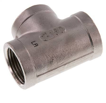 Rp 1'' RVS T-stuk 16 Bar
