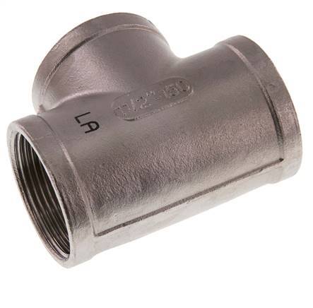 Rp 1 1/2'' RVS T-stuk 10 Bar