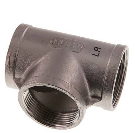 Rp 1 1/2'' RVS T-stuk 10 Bar