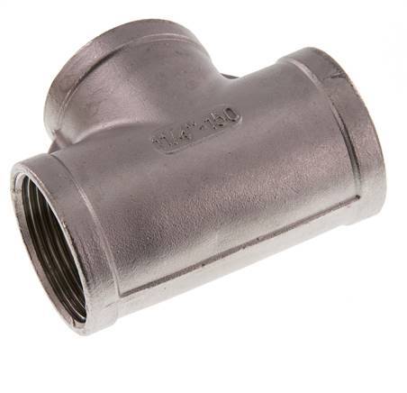 Rp 1 1/4'' RVS T-stuk 10 Bar