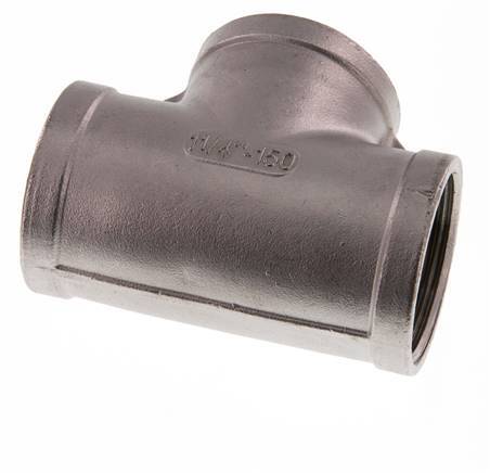 Rp 1 1/4'' RVS T-stuk 10 Bar