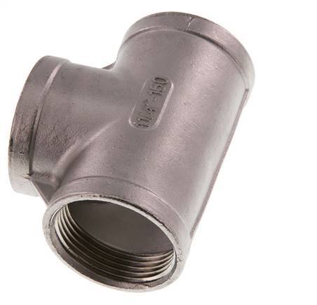 Rp 1 1/4'' RVS T-stuk 10 Bar
