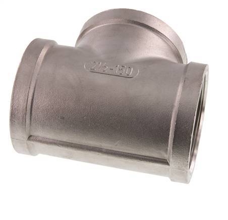 Rp 2 1/2'' RVS T-stuk 16 Bar