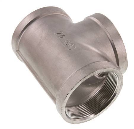 Rp 2 1/2'' RVS T-stuk 16 Bar
