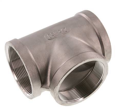 Rp 2 1/2'' RVS T-stuk 16 Bar