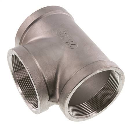 Rp 2 1/2'' RVS T-stuk 16 Bar