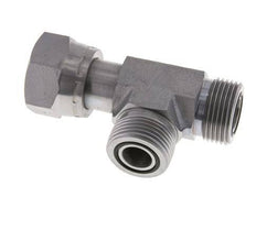UN 13/16''-16 F/M Verzinkt Stalen T-stuk ORFS met wartelmoer 630 Bar - Hydrauliek