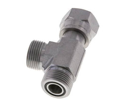 UN 13/16''-16 F/M Zinc plated Steel Tee ORFS with union nut 630 Bar - Hydraulic